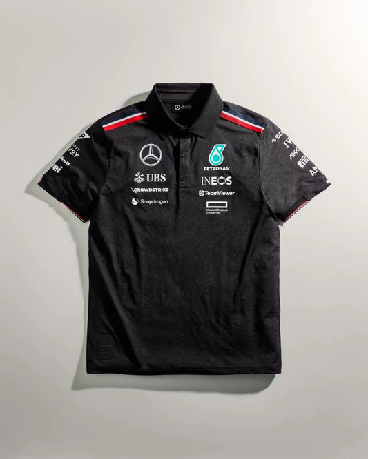 Mercedes-AMG Petronas 2024 Team Polo Shirt - Black