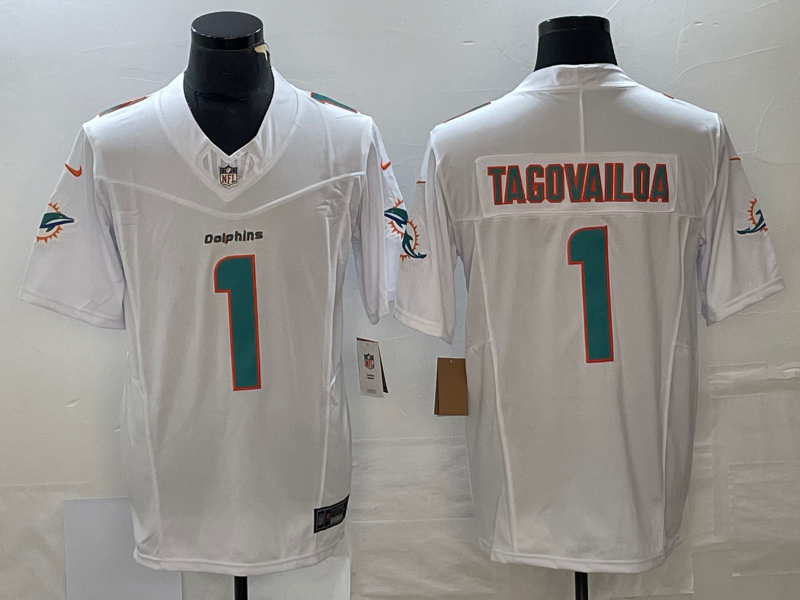 2024 Miami Dolphins White Game Jersey