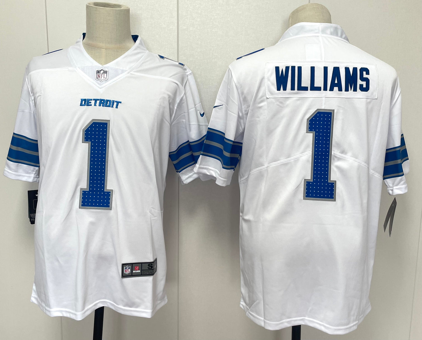 2025 Detroit Lions White Game Jersey