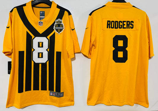 2025 Pittsburgh Steelers Yellow Alternate Game Jersey