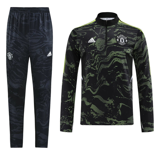 Manchester United Graphic Camo Training Tracksuit - Neon Surge Edition