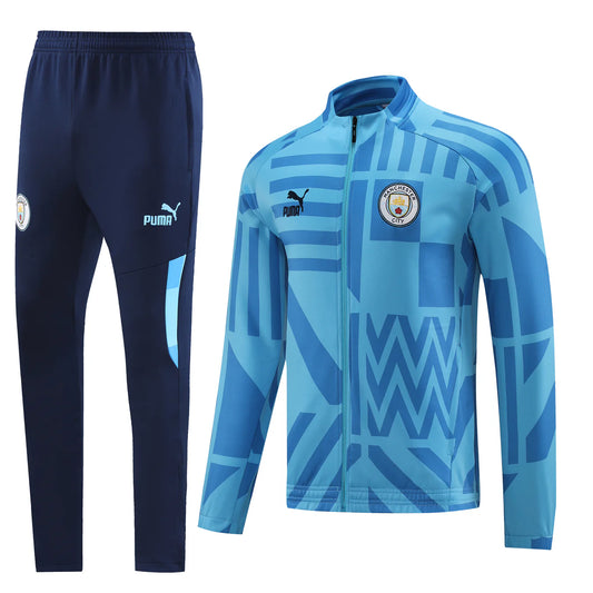 Man City Blue Pulse Training Tracksuit