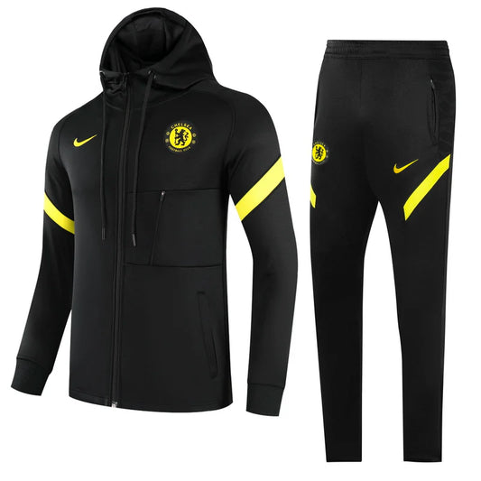 Chelsea FC Kids' Training Tracksuit (Black & Yellow Edition)