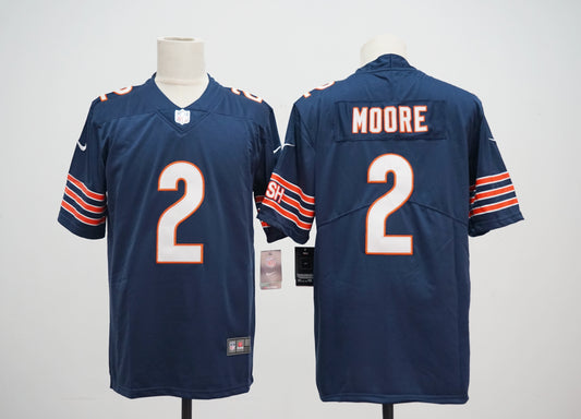 2024 Chicago Bears Navy Blue Game Jersey