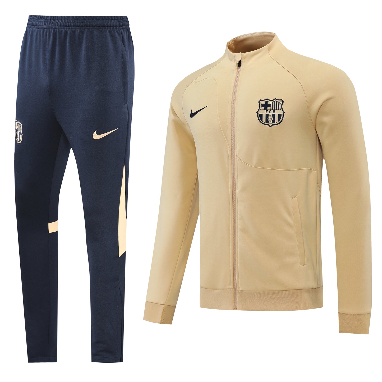 FC Barcelona Desert Gold Training Tracksuit - Prestige Edition