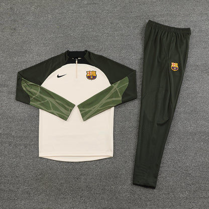 FC Barcelona Earth Tone Training Tracksuit - Verde Edition