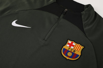 FC Barcelona Olive Training Tracksuit - Tactical Green Edition