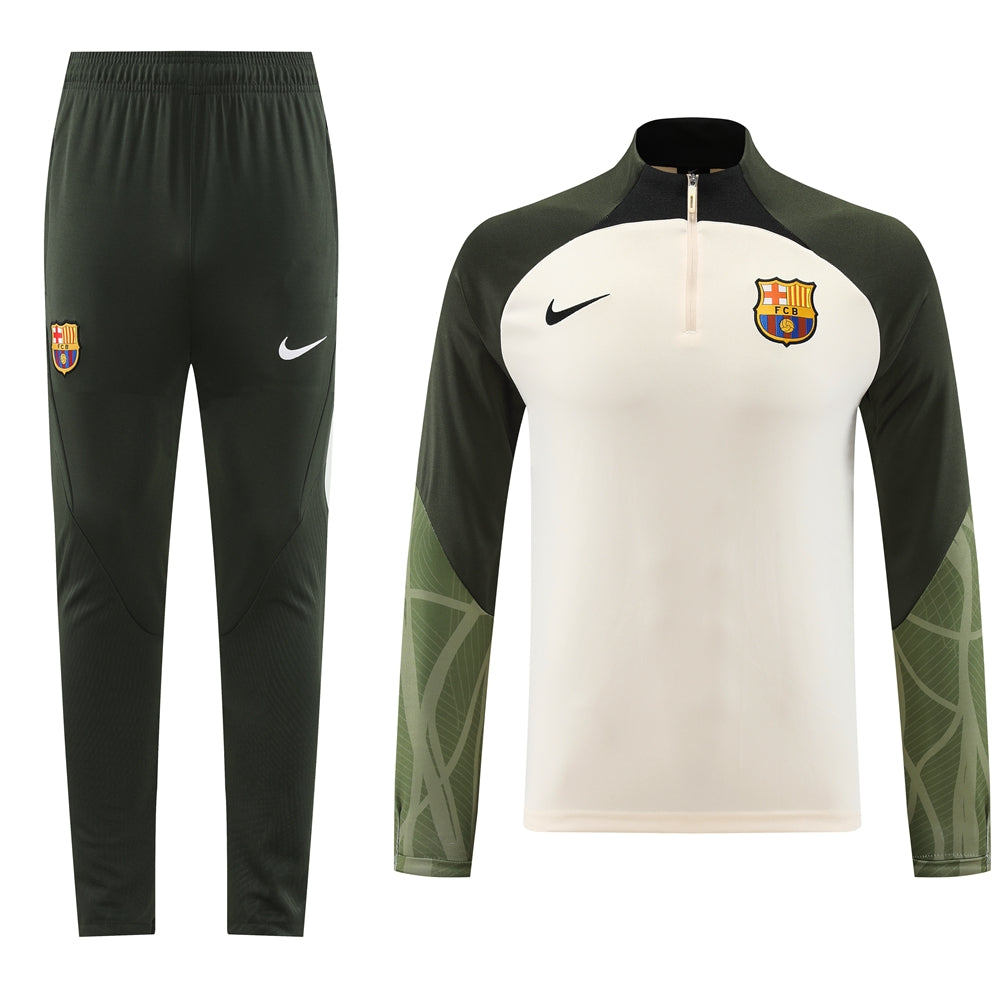 FC Barcelona Earth Tone Training Tracksuit - Verde Edition