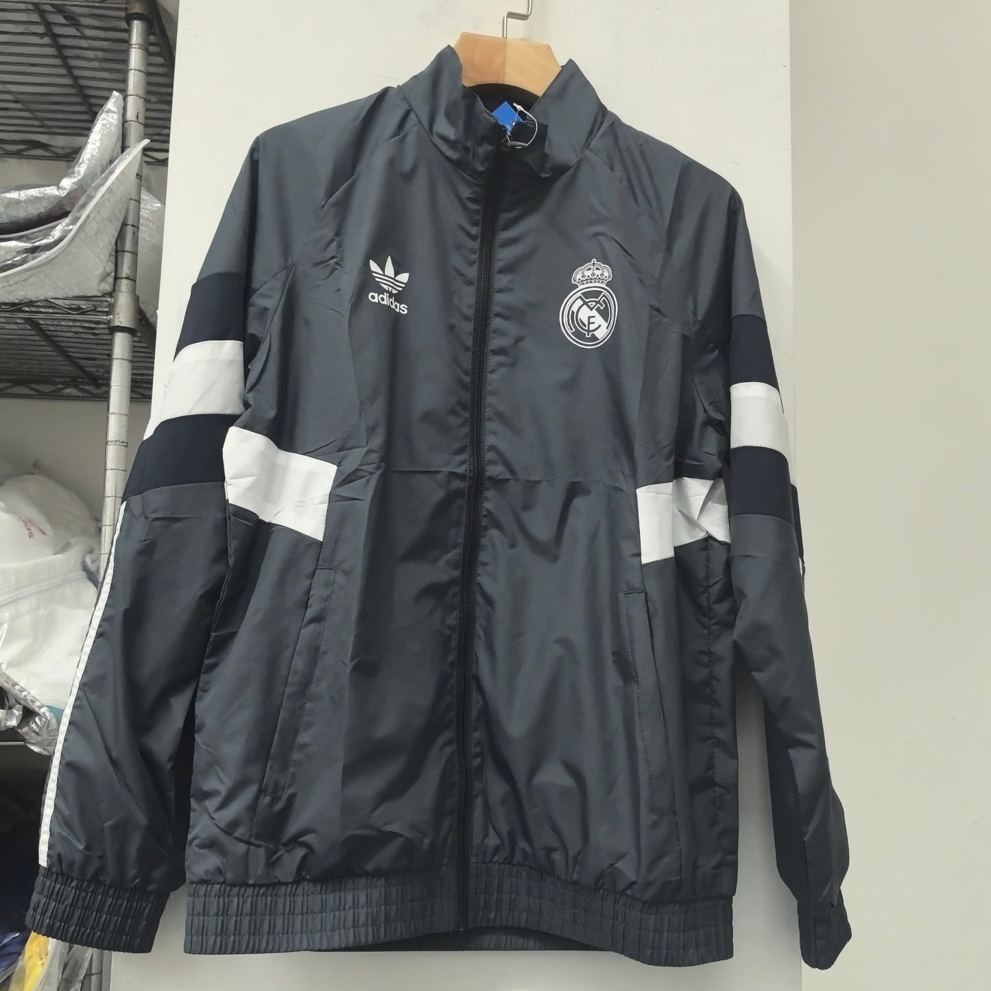 Real Madrid Retro Windbreaker Jacket