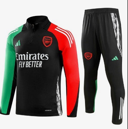 Arsenal FC 2024/25 Special Edition Training Tracksuit – Black/Red/Green