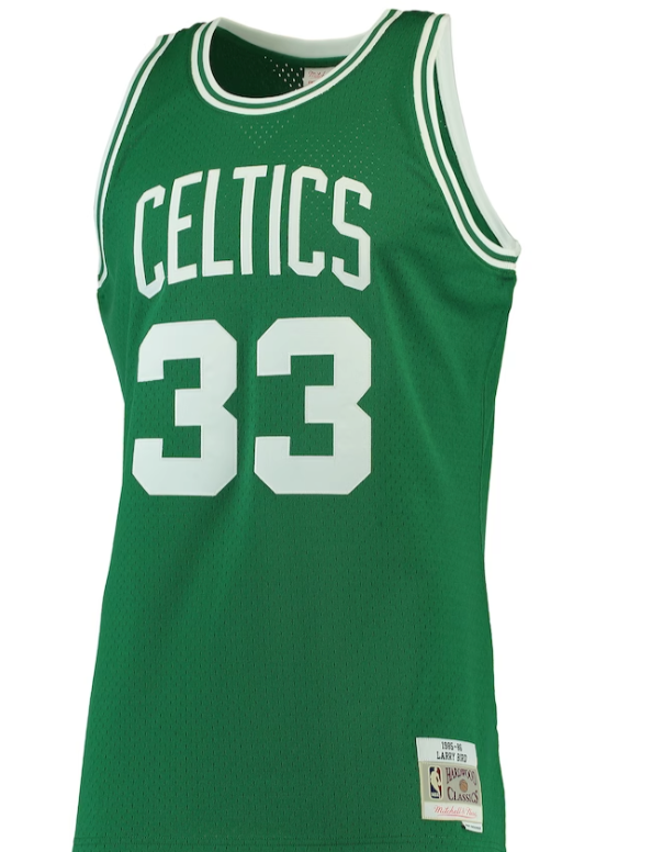Boston Celtics Mitchell & Ness Kelly Green Hardwood Classic Swingman