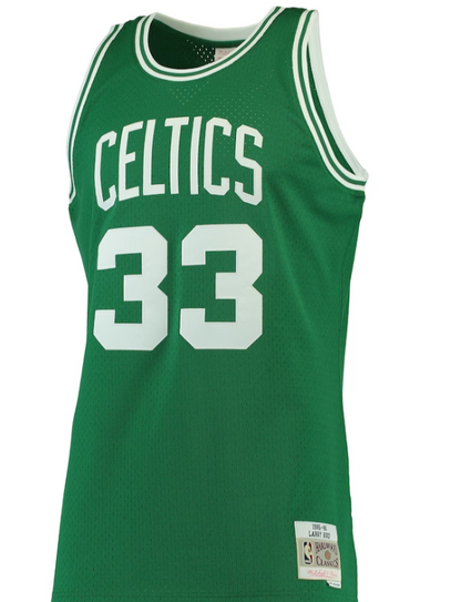 Boston Celtics Mitchell & Ness Kelly Green Hardwood Classic Swingman