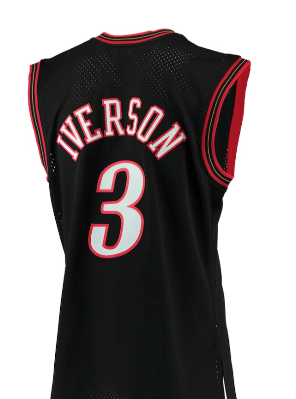 Philadelphia 76ers Mitchell & Ness Black 2000/01 Hardwood Classics Swingman