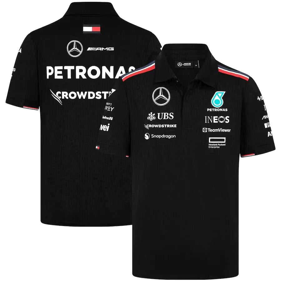 Mercedes-AMG Petronas 2024 Team Polo Shirt - Black