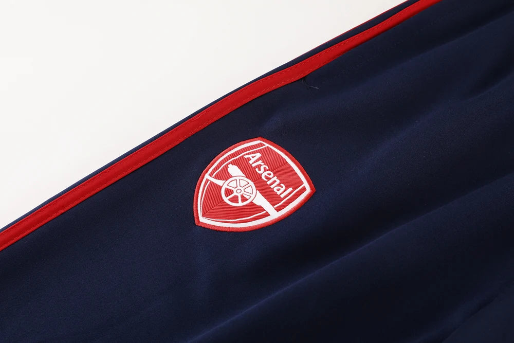 Arsenal Retro-Inspired Training Tracksuit - Blue & Red Chevron Edition