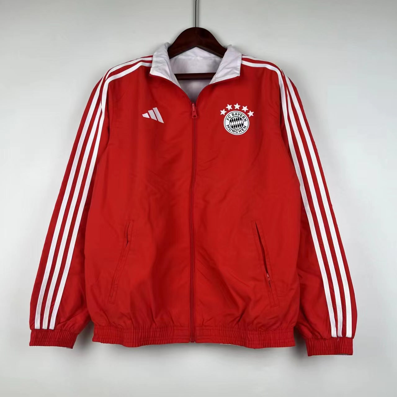 Bayern Munich Red Reverisble Training Jacket