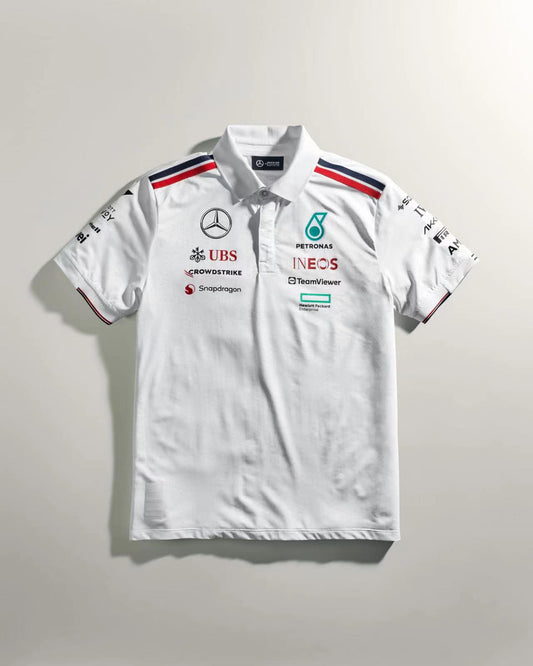 Mercedes AMG Petronas F1 2024 Team Polo - White