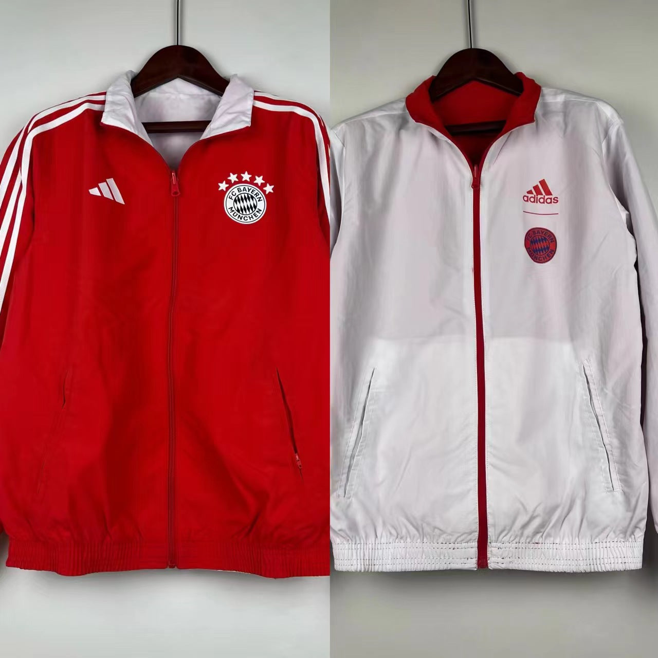 Bayern Munich Red Reverisble Training Jacket