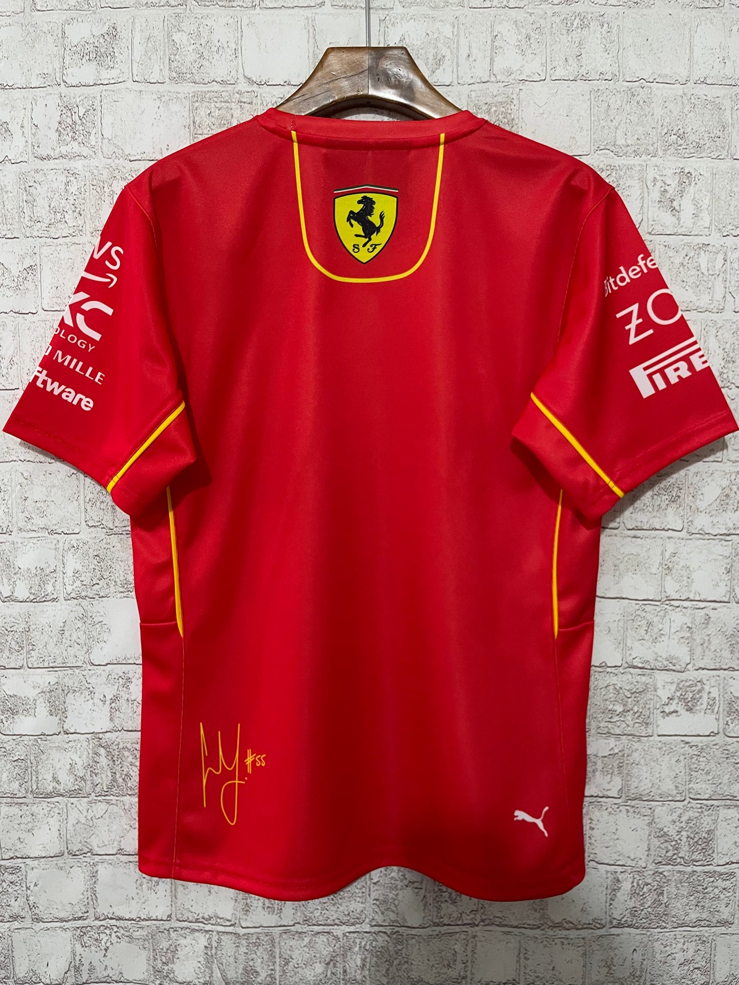 Ferrari Sainz tee shirt 2024 burnt red