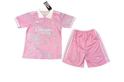 Real Madrid 23/24 Youth Pink Dragon Full Kit