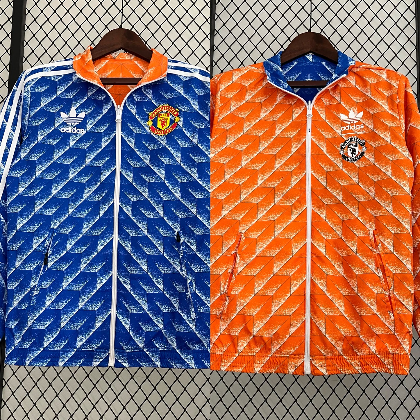 Manchester Reversible Orange/Blue Tracksuit Jacket