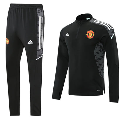 Manchester United Camo Accent Training Tracksuit - Stealth Edition